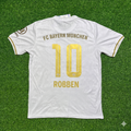 Arjen Robben #10 FC Bayern München 125 Years Anniversary Special-Edition White Football Jersey – Back View