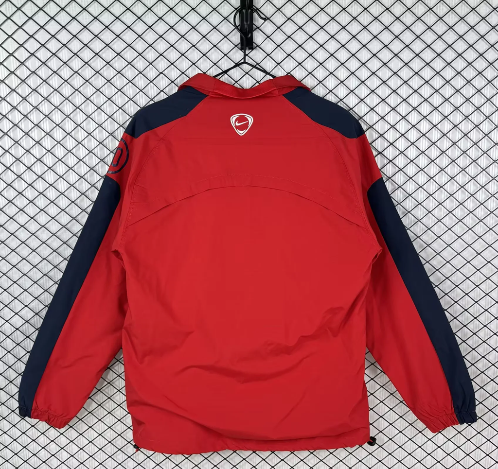 2004/05 Arsenal Red Retro Windbreaker Jacket Jersey – Front View