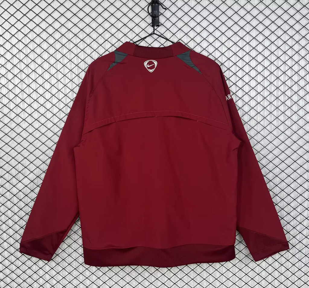 2005/06 Arsenal Red Retro Windbreaker Jacket Jersey – Front View
