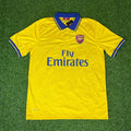 Arsenal 2013/2014 Yellow Retro Kit Jersey – Back View