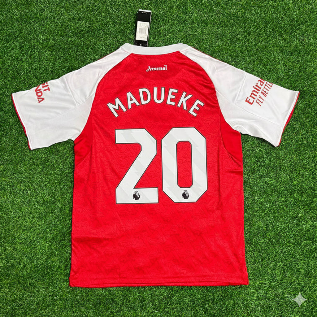 Arsenal Home New Season 2026 Jersey Soccer – Noni Madueke – Back View