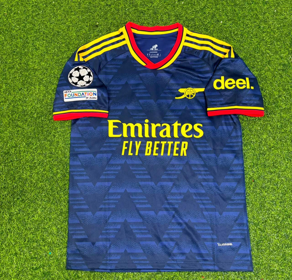 2027 Declan Rice Arsenal Away Football Jersey Soccer – Front View