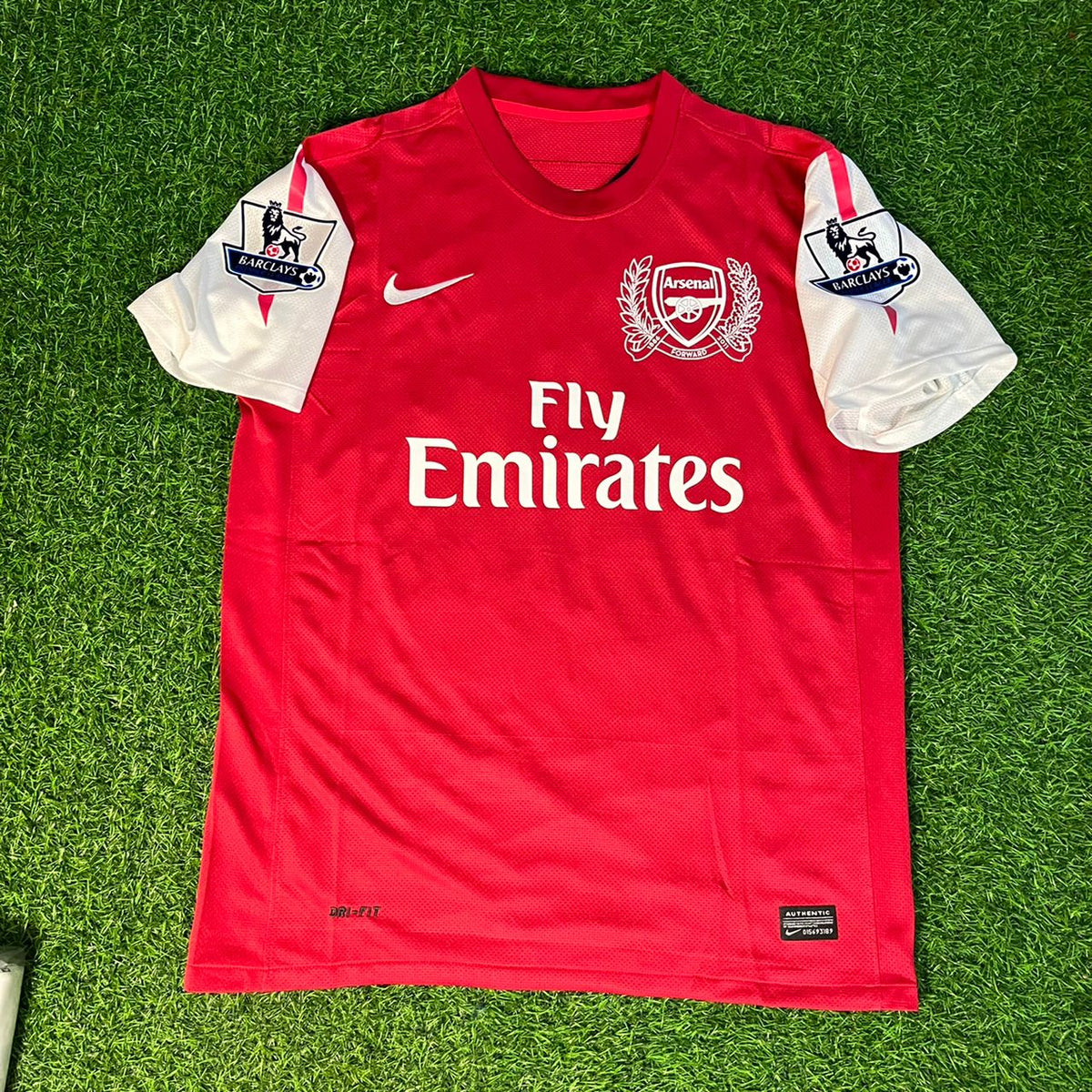 2010/11 Emmanuel Eboue Arsenal Retro Football Jersey – Front View