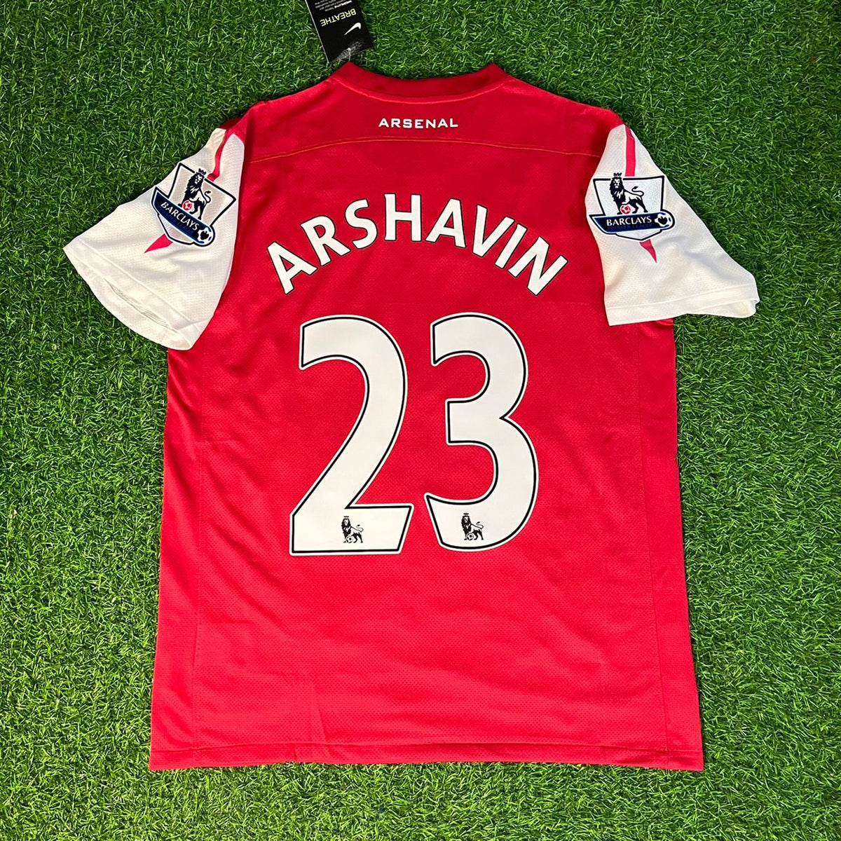 Andrey Arshavin #23 Arsenal 2010-2011 Retro Kit Jersey – Back View