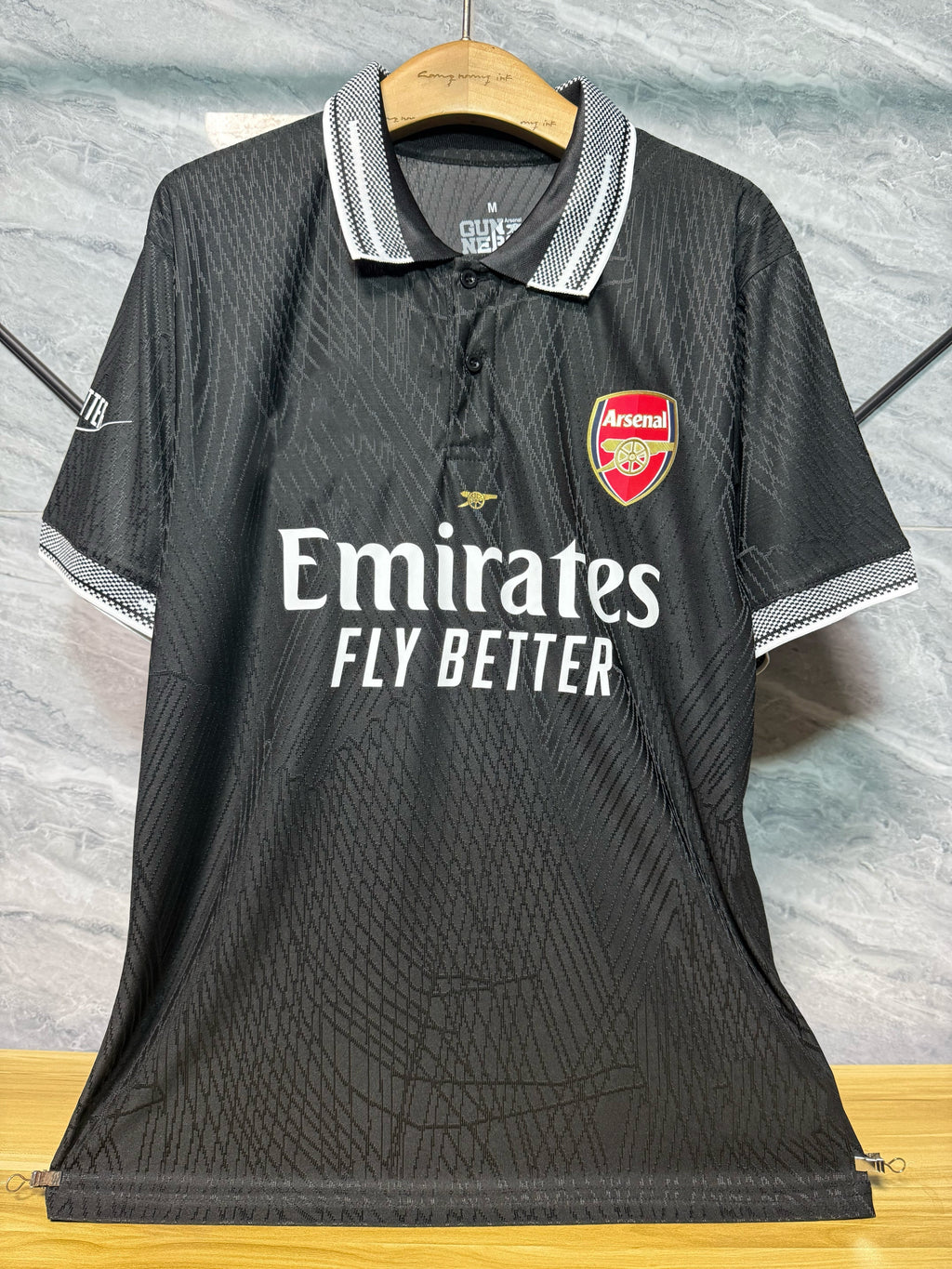 Arsenal New Polo Neck Polokragen Tshirt – Back View