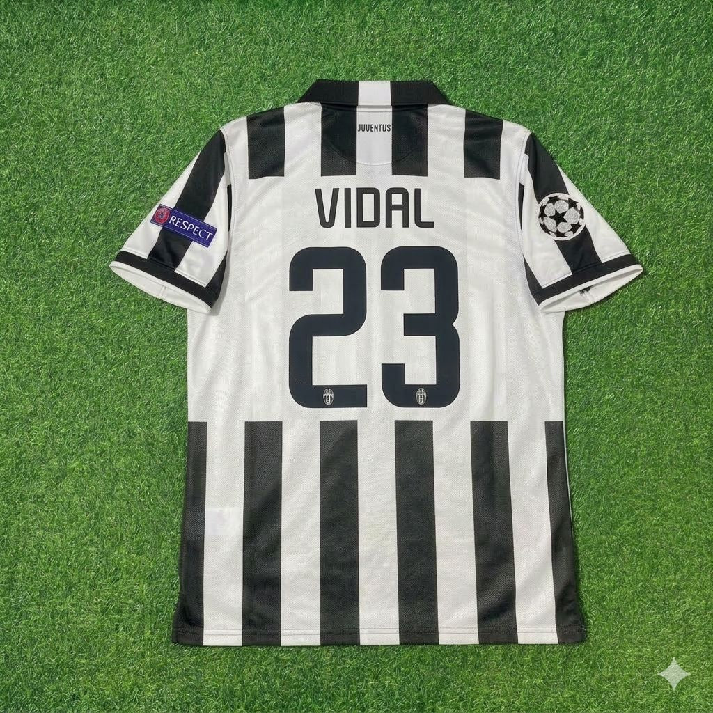 Juventus 2014 2015 Retro Jersey – Arturo Vidal 23- – Back View