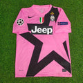 2012 Juventus Pink 2013 Season Retro Football Jersey – Back View