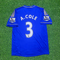 Chelsea 2012 2013 Home Blue Retro Football Jersey – Ashley Cole #3 – Back View