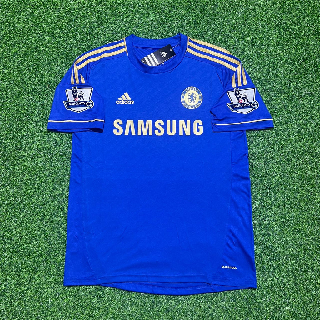 Chelsea 2012 2013 Home Blue Retro Football Jersey – Ashley Cole #3 – Front View