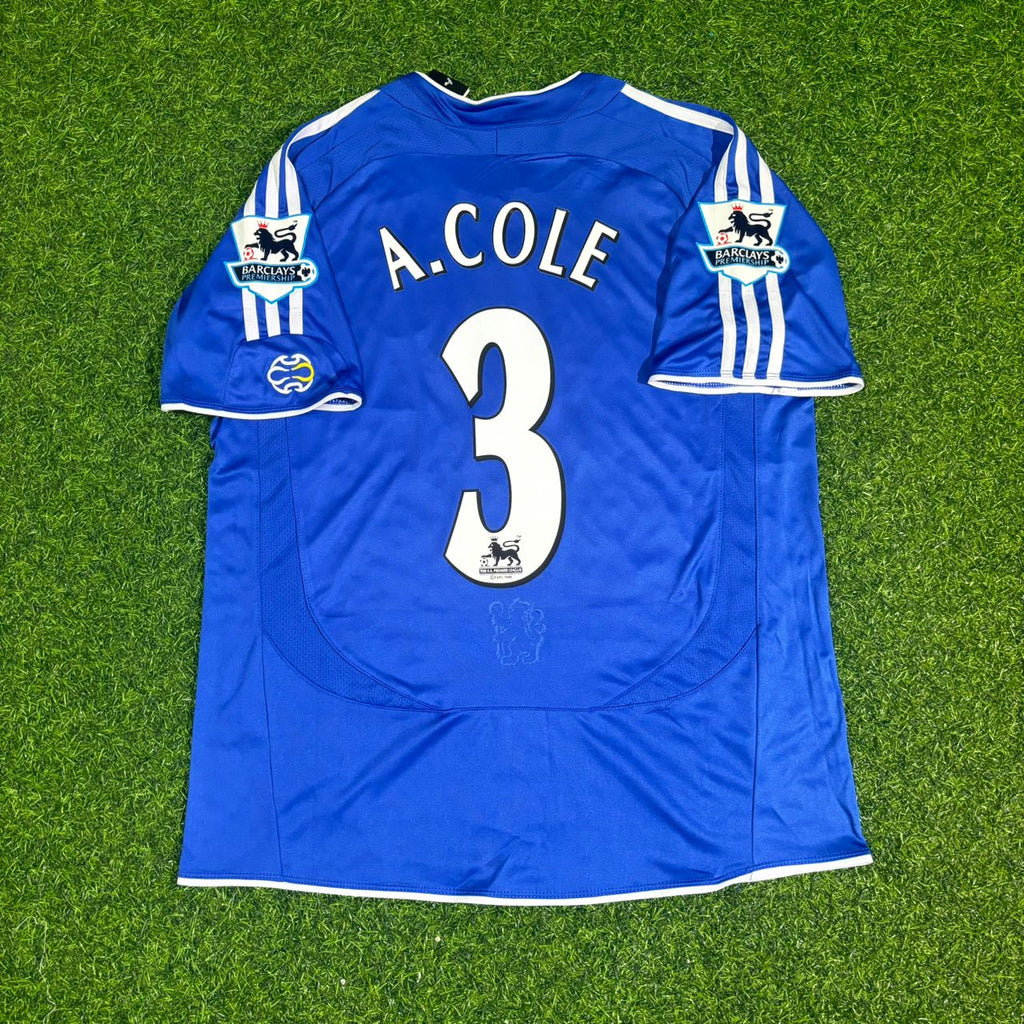 Ashley Cole – Chelsea 2006–2008 Season Retro Kit Jersey – | | – Back View