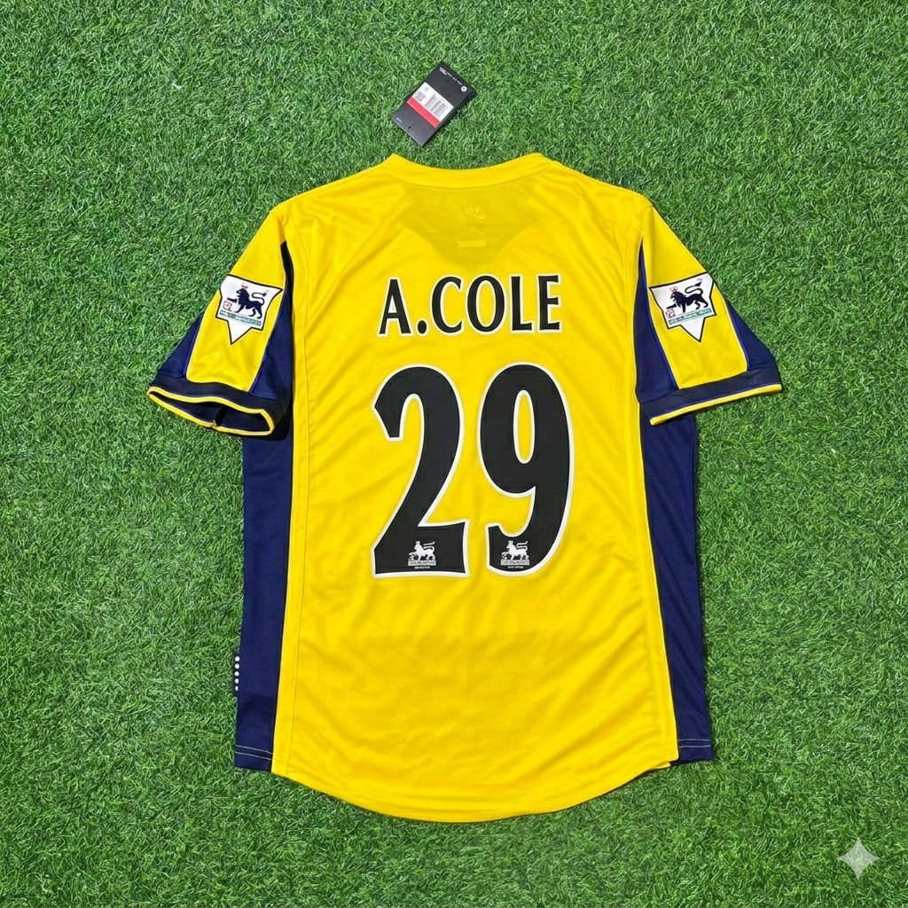 2000 Ashley Cole - Arsenal Retro Football Jersey – Back View