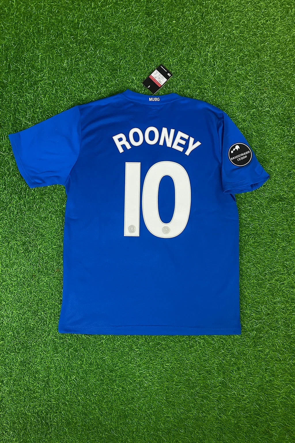 Wayne Rooney Manchester United 2008 Fifa World Cup Champions League Patch Retro Short Jersey – Back View