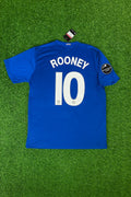 Wayne Rooney Manchester United 2008 Fifa World Cup Champions League Patch Retro Short Jersey – Back View