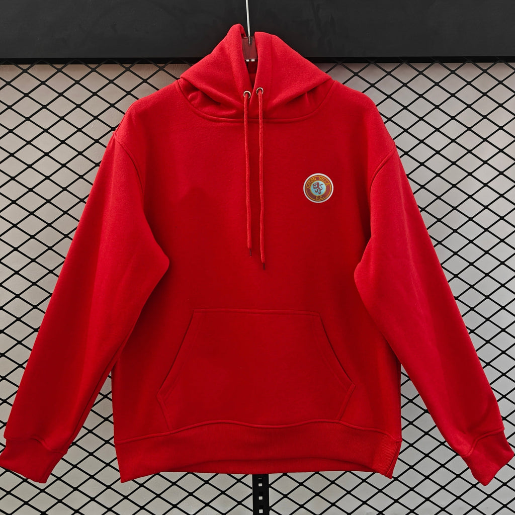 Aston Villa - Hoodie Winter Fleece- Football Kapuzenpullover – Front View