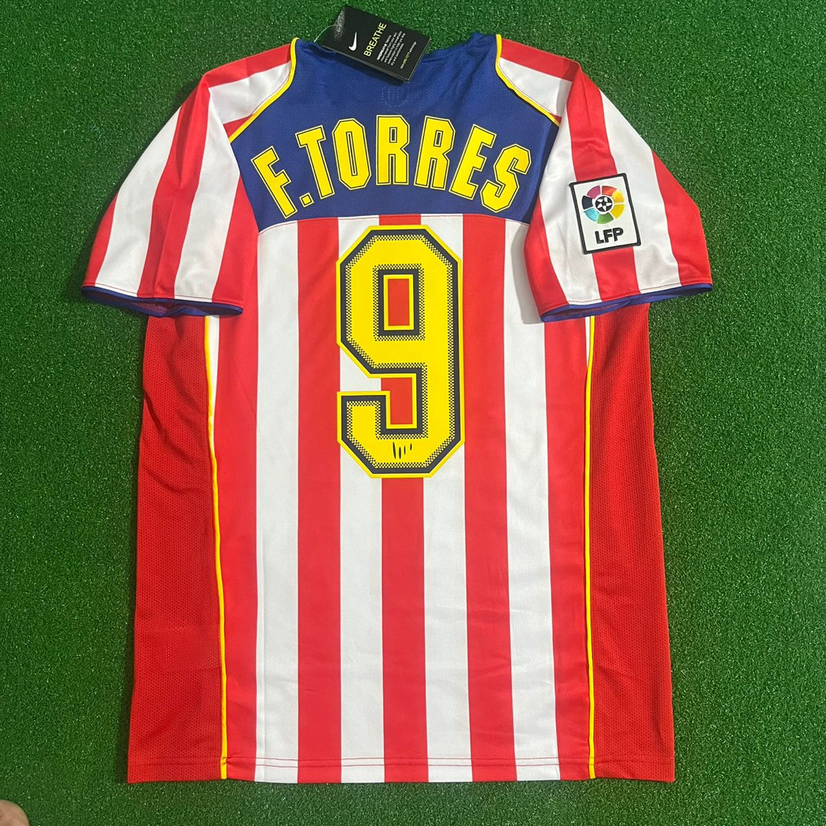 Fernando Torres Atletico Madrid 2004 2005 SpiderMan Retro Football Jersey – Back View