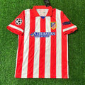 Atlético Madrid Home 2013/14 Jersey Red and White Retro Kit Jersey – Back View