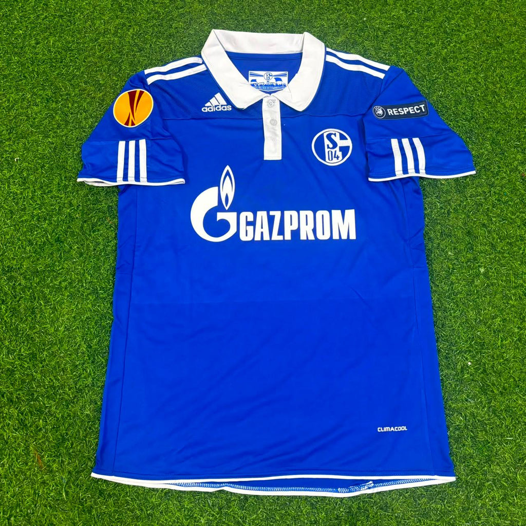 Atsuto Uchida Schalke 04 2011 2012 Retro Uefa Patch Football Jersey – Front View