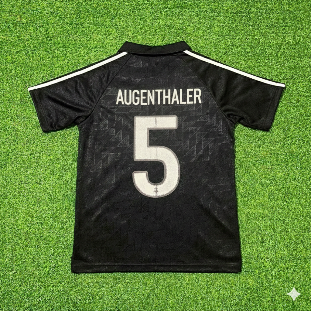 Klaus Augenthaler Deutschland 1990 WM Schwarzes Retro – Back View