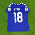 Japan 2026 World Cup Football Jersey Home Blue – Ayase Ueda – Back View