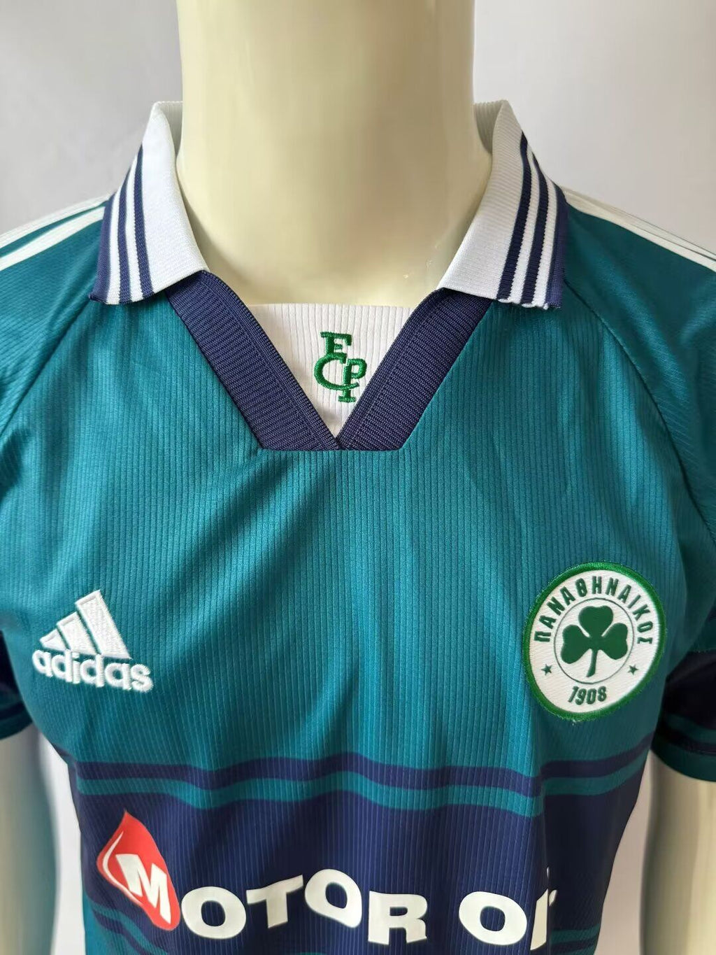 1999/00 Panathinaikos Retro Home Football Jersey – Detailed View