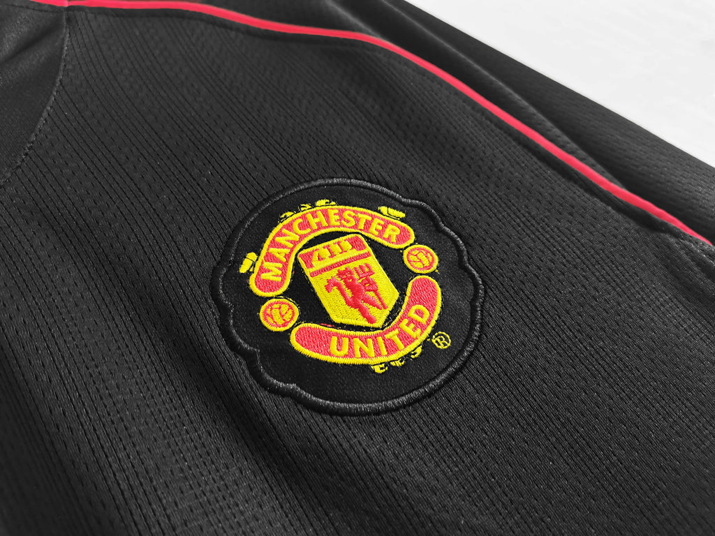 Manchester United 2007-2008 Season Red Away Retro Long Sleeve Football Jersey Trikot Maillot V4