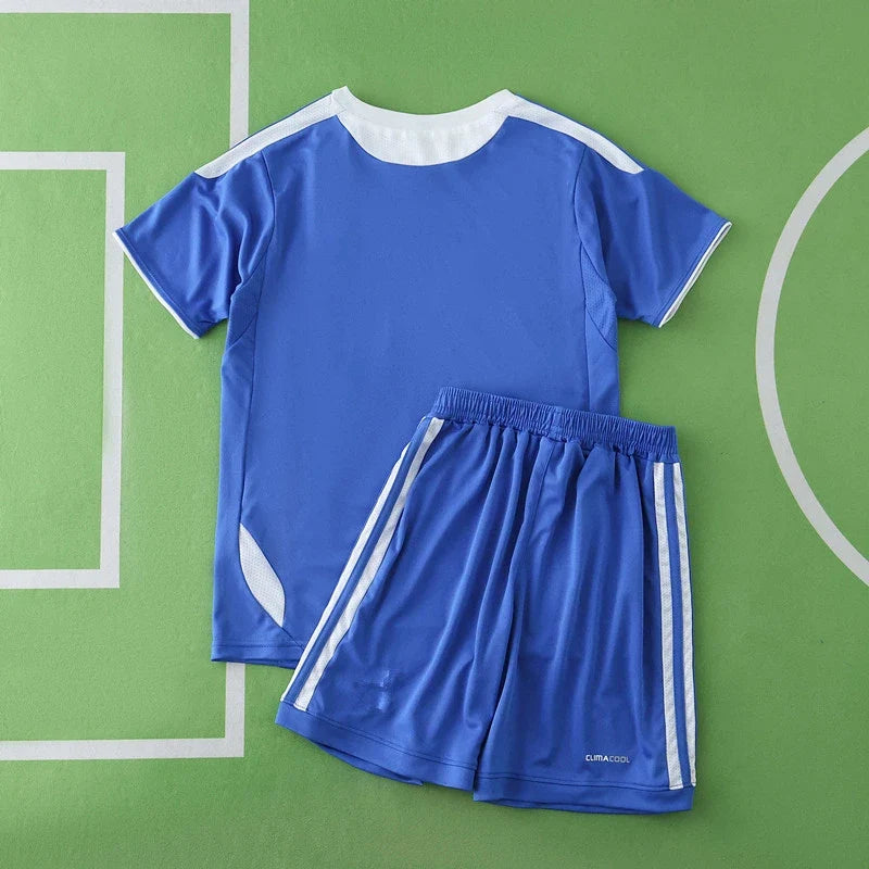 2012 Chelsea Champions League Final Home Retro Kids Football Jersey – Detailed View