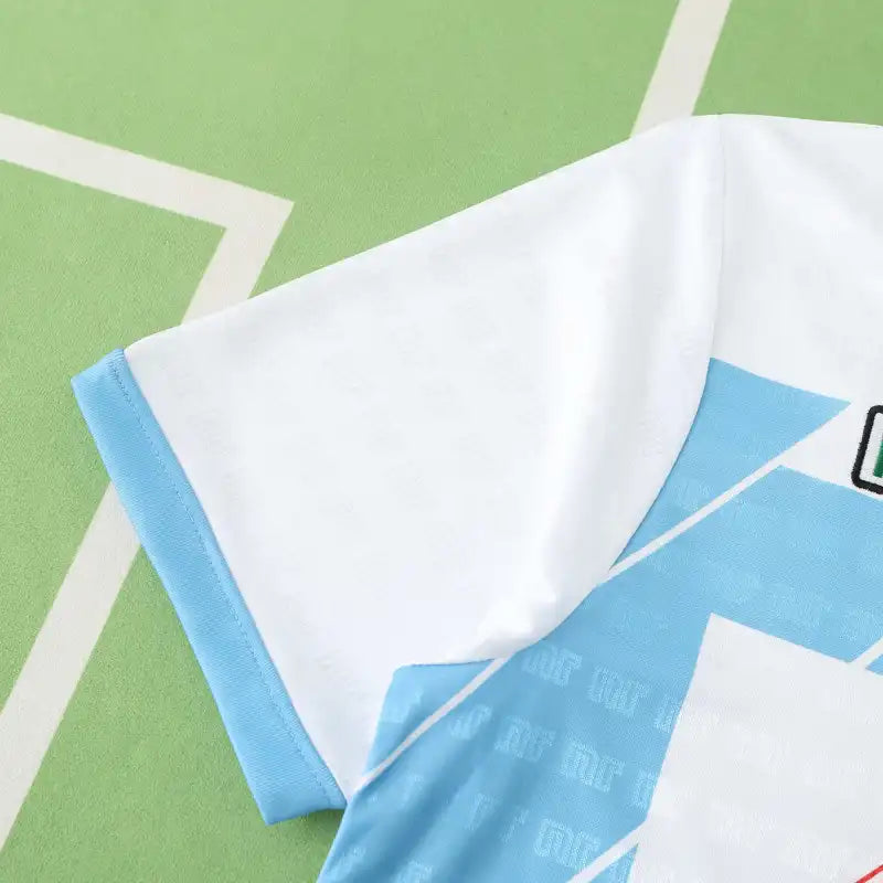 91/93 Season S.S.C Napoli Away White Retro Football Jersey – Front View