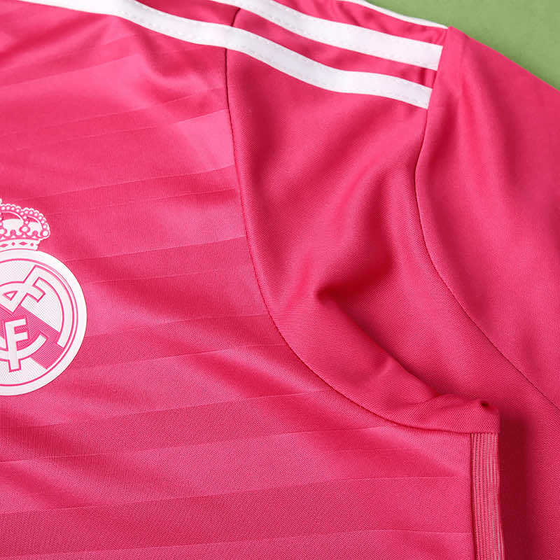 Real Madrid C.F. 2014-2015 Season Away Pink Retro Football Jersey Trikot Maillot V6