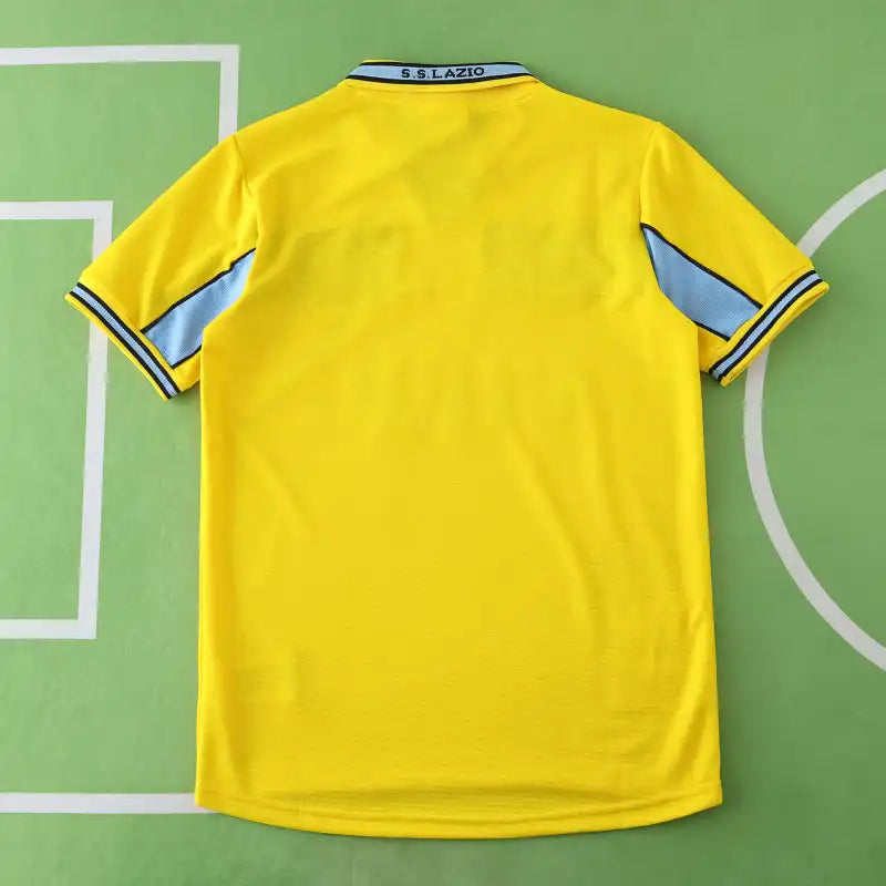 Lazio 98/99 Season Away Yellow Retro Jersey – Front View
