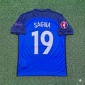 France Euro 2016 Home Retro Football Jersey – Bacary Sagna #19 – Back View
