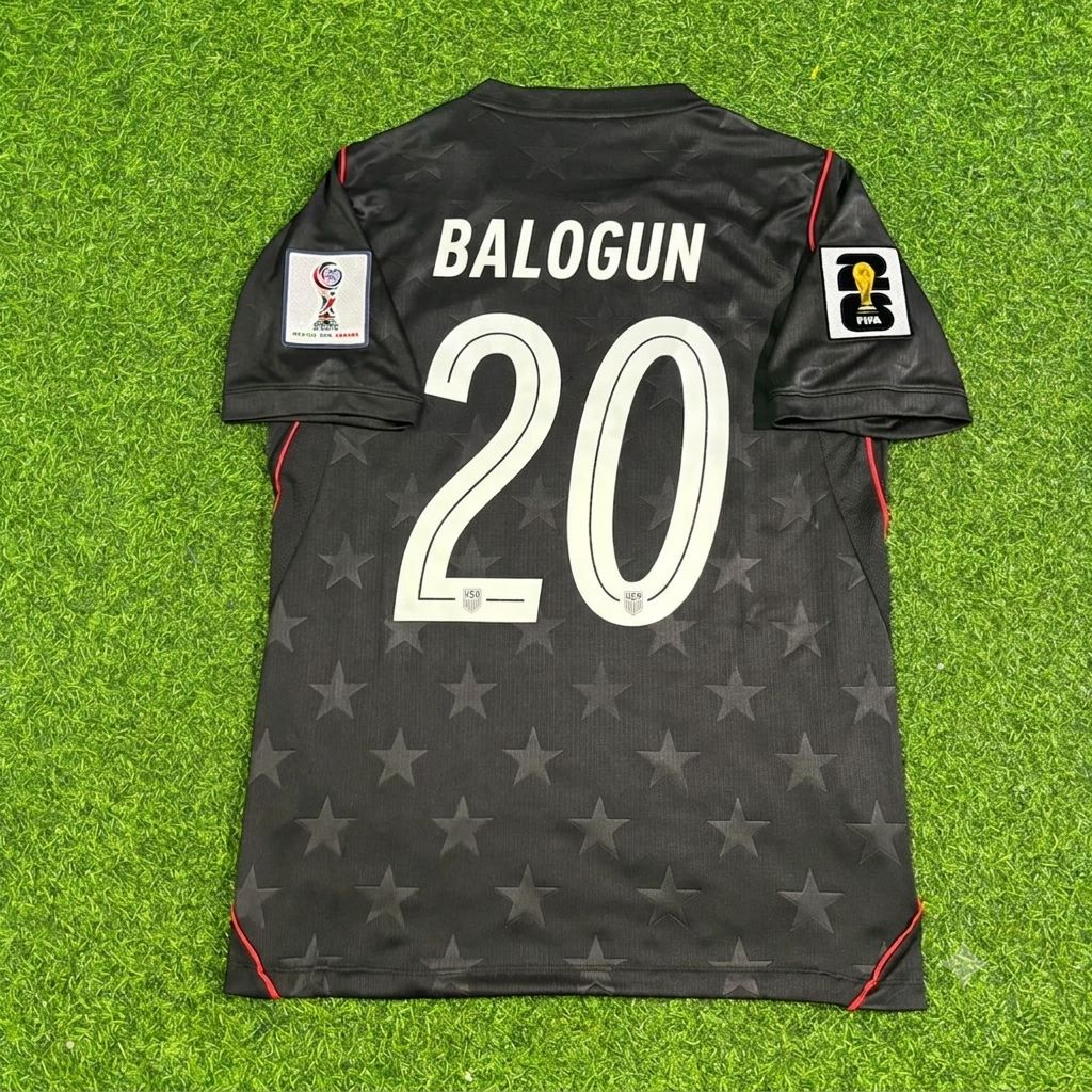 USA 2026 World Cup Black Football Jersey – Folarin Balogun – Back View