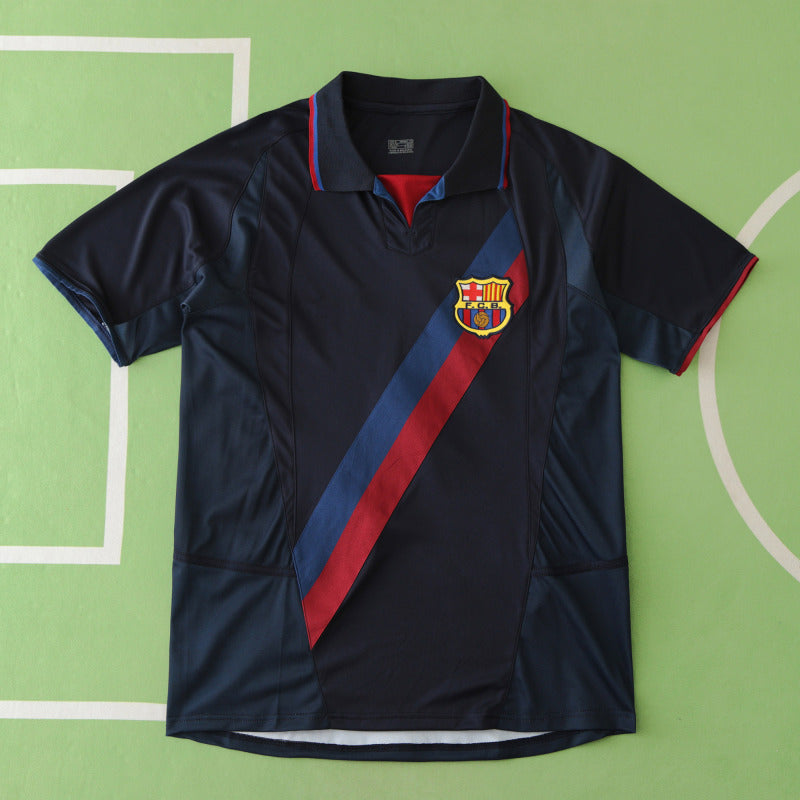 2002/03 Barcelona Season Third Retro Football Jersey – Back View
