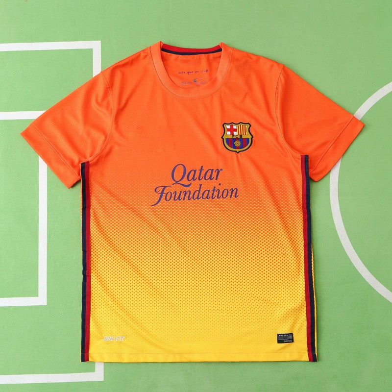 2012/13 Barcelona Season Away Retro Football Jersey – Back View