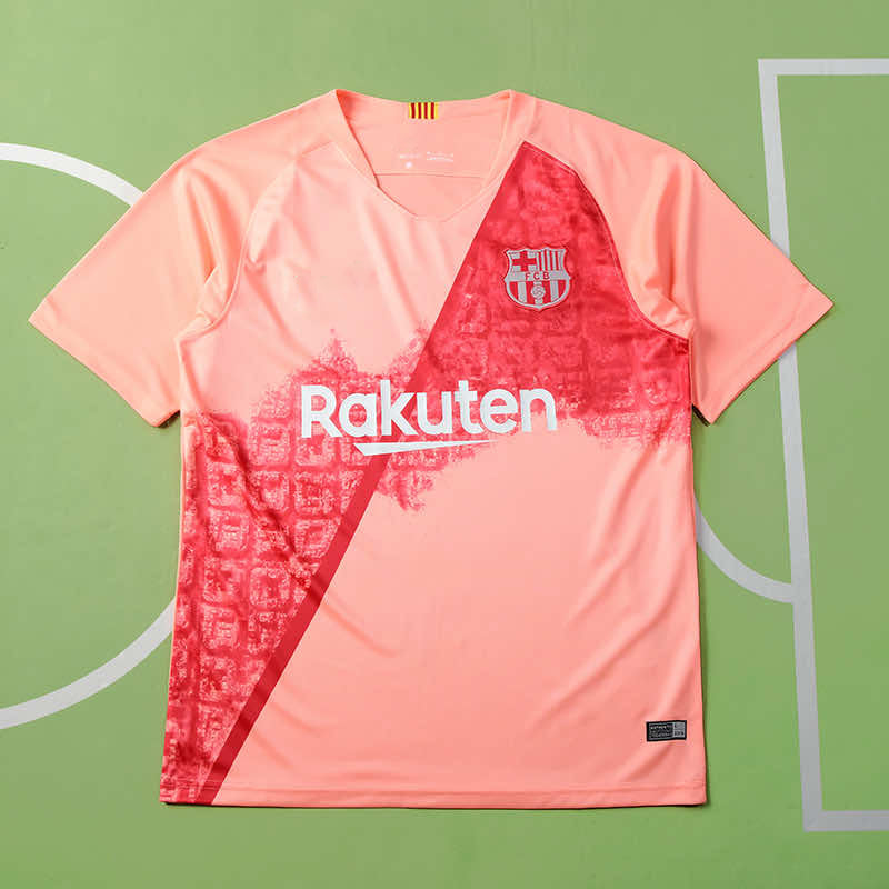 2018/19 Barcelona Season Third Retro Football Jersey – Back View