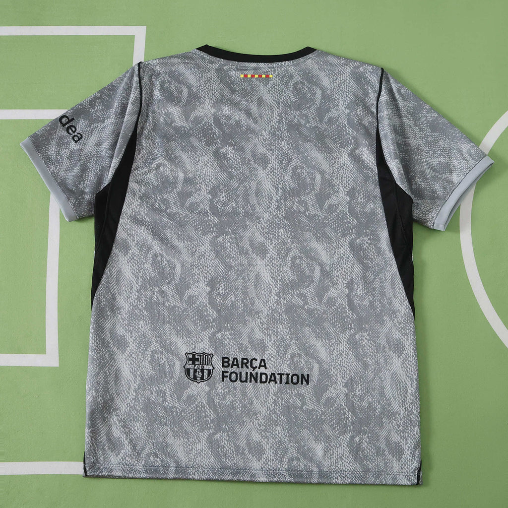 FC Barcelona 2026-2027 Season Goalkeeper Gray Football Jersey Trikot Maillot V2