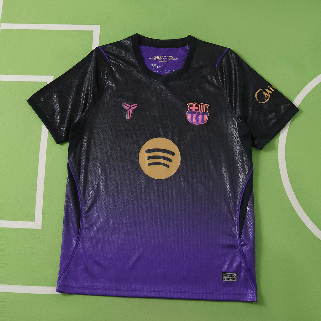 FC Barcelona 2026-2027 Season Away Black And Purple Football Jersey Trikot Maillot