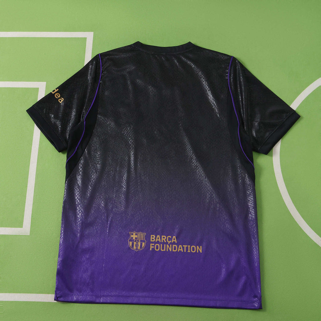 FC Barcelona 2026-2027 Season Away Black And Purple Football Jersey Trikot Maillot V2