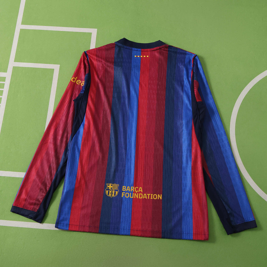 FC Barcelona 2026-2027 Season Home Long Sleeve Football Jersey Trikot Maillot V2