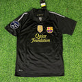 Barcelona Black 2011/12 Retro Kit Shirt Jersey – Back View