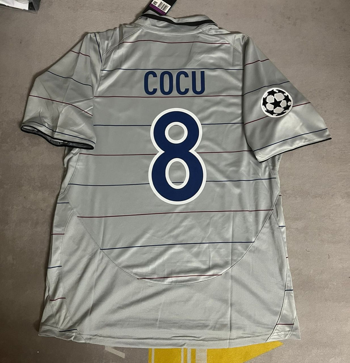 Philipp Cocu 8 - Barcelona 2004/2005 Blue Garnet Retro Jersey – 4