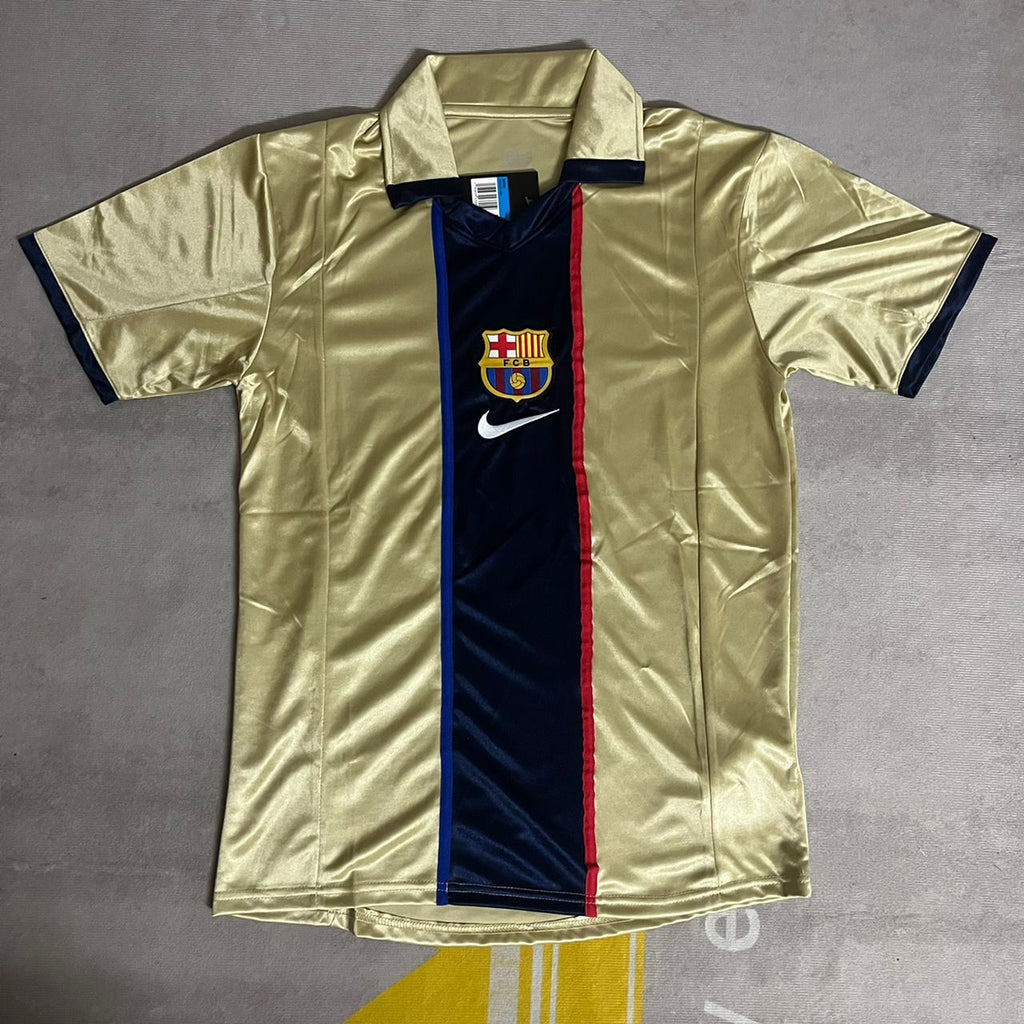 Rivaldo Barcelona 2001 2002 Season Retro Jersey – Front View