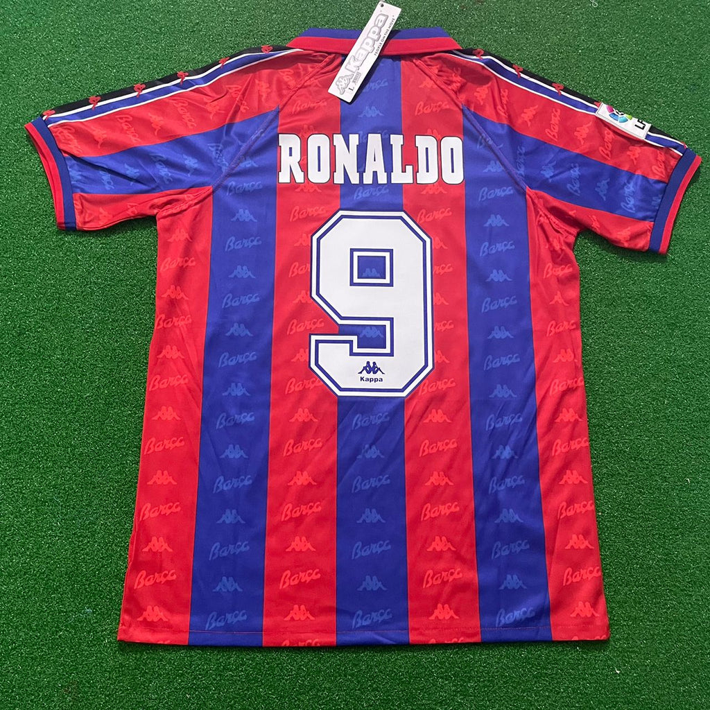 Ronaldo Nazario r9 Barcelona 1996 1997 Retro Jersey – Back View