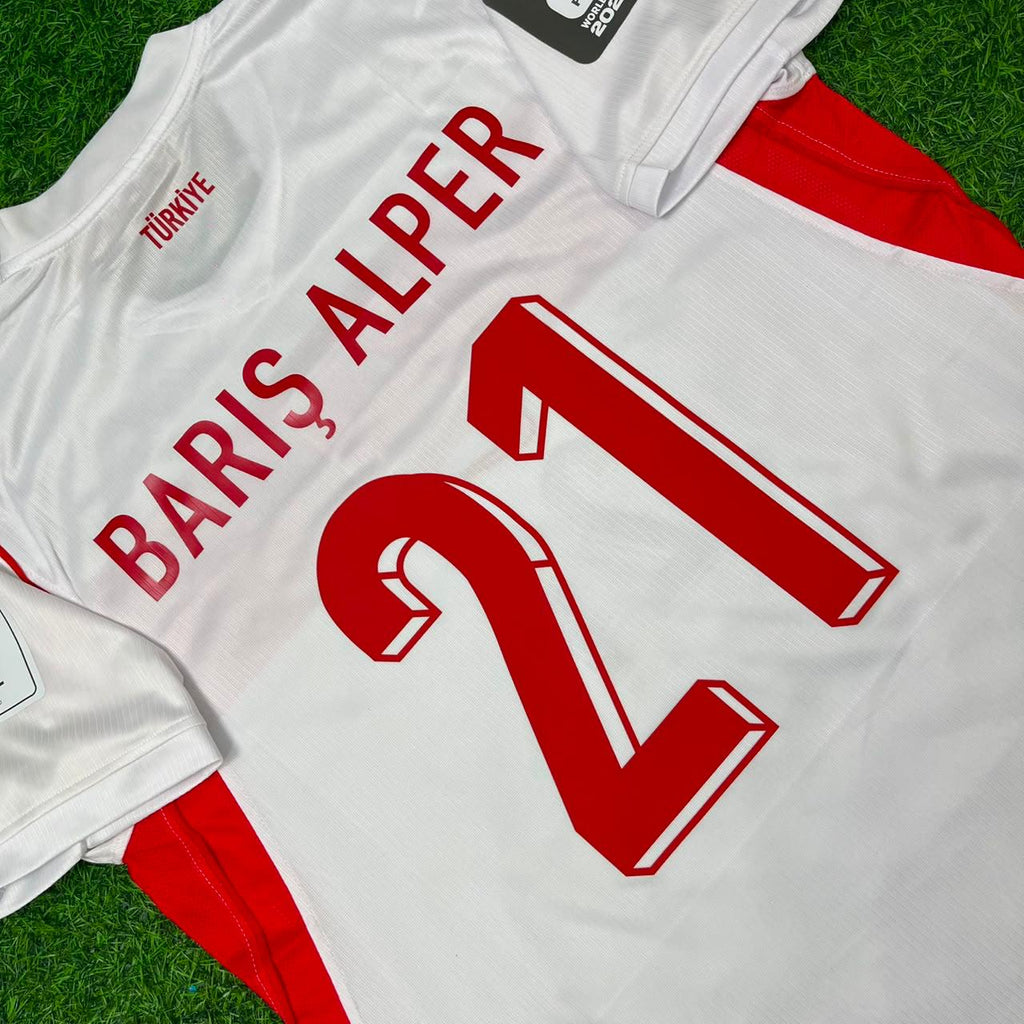 Barış Alper Yılmaz #21 Turkey Türkiye 2026 World Cup KIDS Football Jersey – 5
