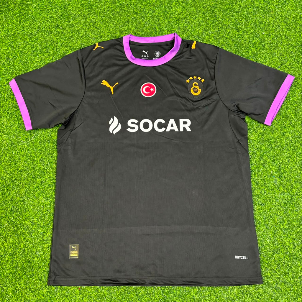Baris Alper Yilmaz Galatasaray 2026/2027 New Season Away Black Football Jersey – Front View