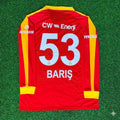 Baris Alper Yilmaz Galatasaray Legendary Retro Vintage Long Sleeve Football Jersey – Back View