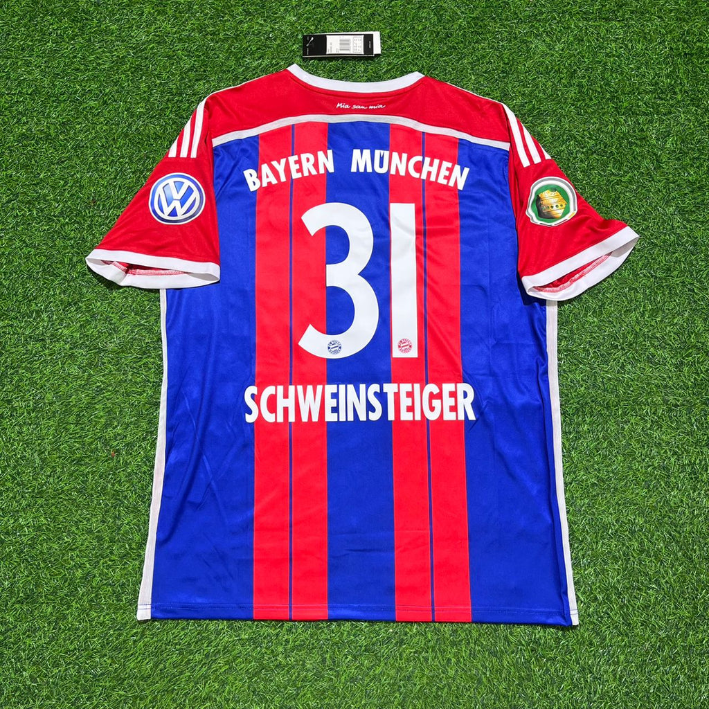 Bastian SCHWEINSTEIGER Bayern Munich 2014-2015 Kit Jersey – Back View