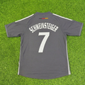 Bastian Schweinsteiger Germany 2002 World Cup Gray Special Retro Football Jersey – Back View