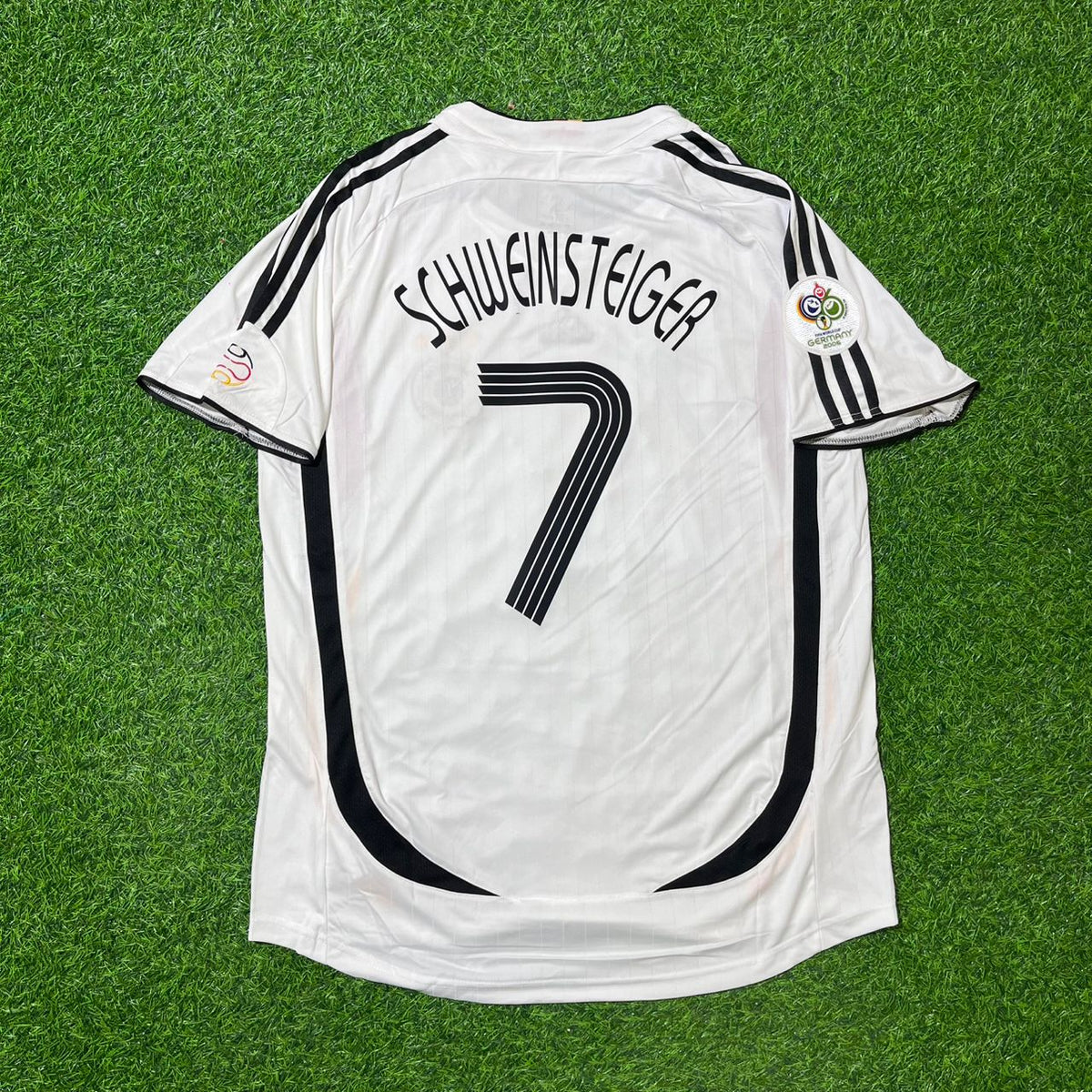 2006 Germany World Cup Bastian Schweinsteiger Retro Football Jersey – Back View