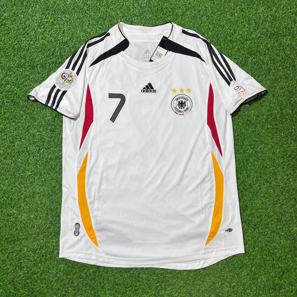2006 Germany World Cup Bastian Schweinsteiger Retro Football Jersey – Front View