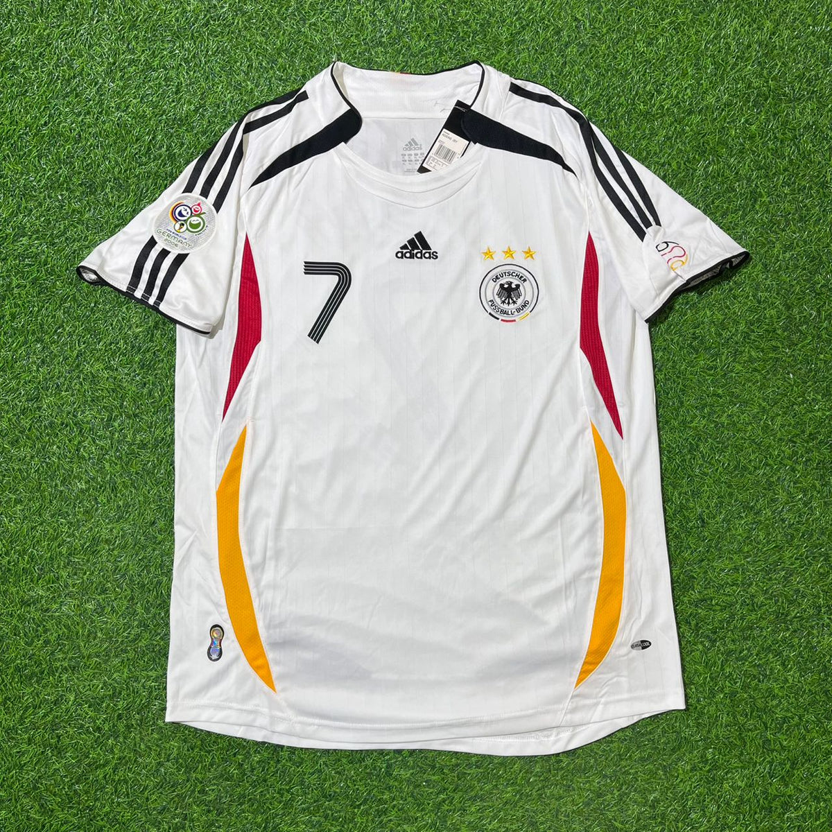 2006 Germany World Cup Bastian Schweinsteiger Retro Football Jersey – Front View